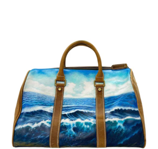Duffle Bag - Ocean Printed - Brown/ Multi