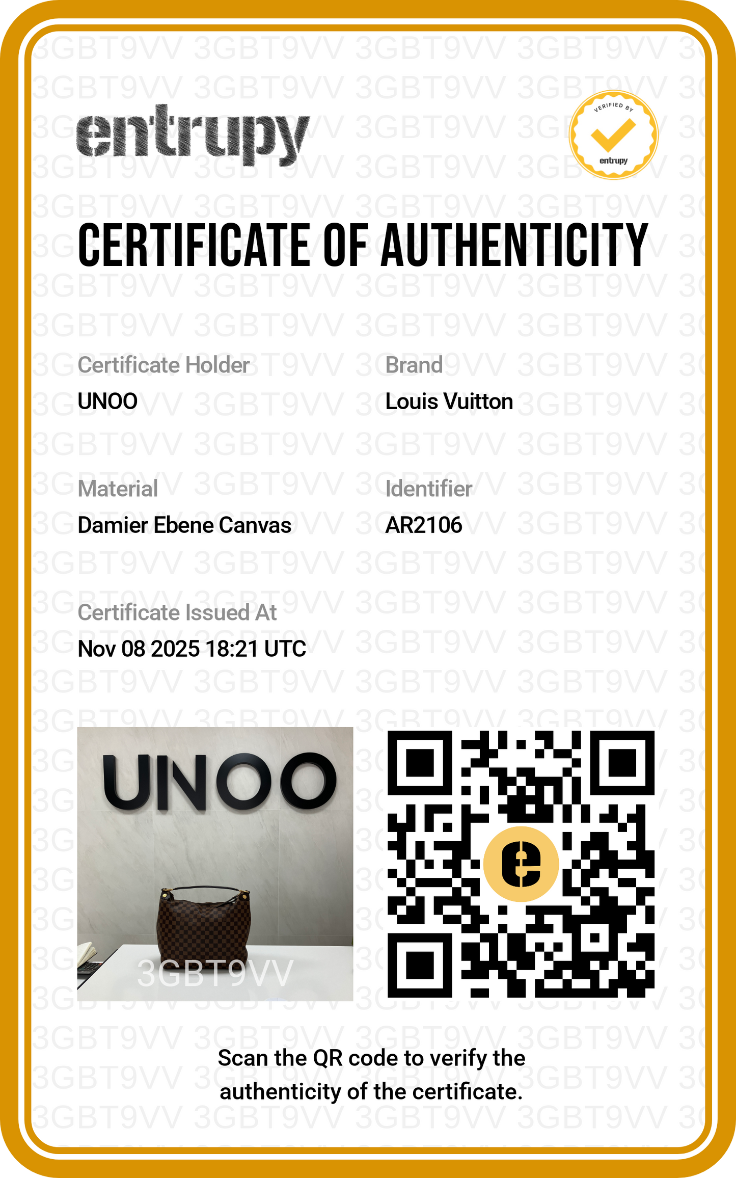 Louis Vuitton Damier Ebene Duomo Bag - PRE OWNED