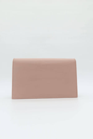 Saint Laurent Kate Tassel Wallet on Chain Pale Pink Leather Crossbody Clutch Bag - www.unoo.com