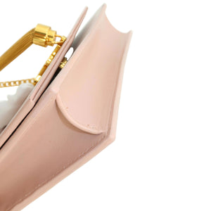 Saint Laurent Kate Tassel Wallet on Chain Pale Pink Leather Crossbody Clutch Bag - www.unoo.com