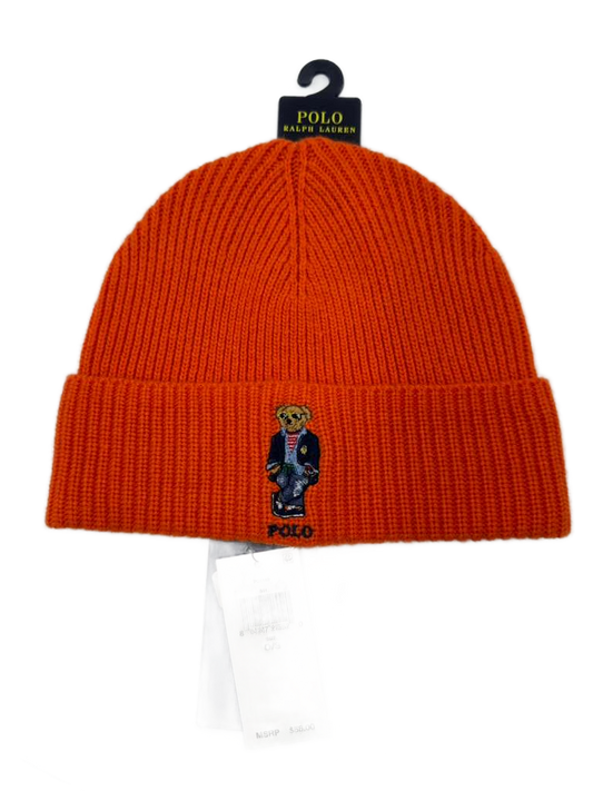 Polo Bear Rib-Knit Beanie