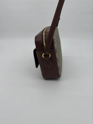 Gucci Horsebit 1955 Small GG Supreme Brown Shoulder Bag - www.unoo.com