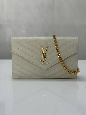 Saint Laurent YSL Cassandre Matelasse Large Flap Wallet - www.unoo.com