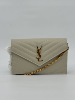 Saint Laurent YSL Cassandre Matelasse Large Flap Wallet - www.unoo.com