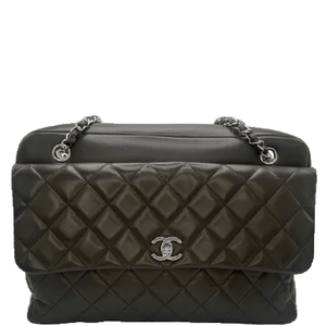 Chanel Quilted CC Lambskin Leather Bowler Shoulder Bag - www.unoo.com