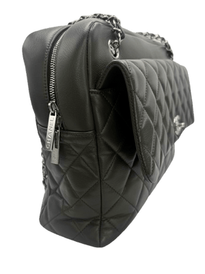 Chanel Quilted CC Lambskin Leather Bowler Shoulder Bag - www.unoo.com
