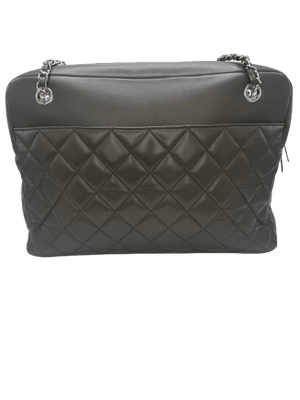 Chanel Quilted CC Lambskin Leather Bowler Shoulder Bag - www.unoo.com
