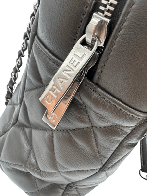Chanel Quilted CC Lambskin Leather Bowler Shoulder Bag - www.unoo.com