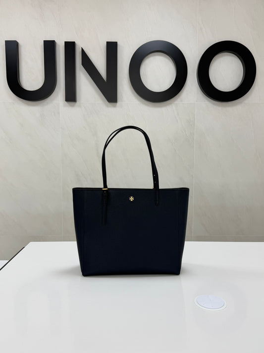 Tory Burch Emerson Small Saffiano Leather Tote – Navy