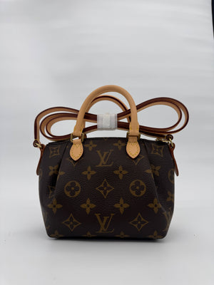Louis Vuitton Nano Turenne Monogram Canvas Crossbody Bag Rare Mini Top Handle - Pre Loved - www.unoo.com