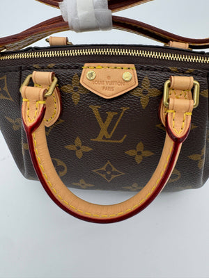 Louis Vuitton Nano Turenne Monogram Canvas Crossbody Bag Rare Mini Top Handle - Pre Loved - www.unoo.com