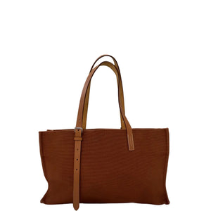 Brown tote bag on a gray background with 'UNOO' branding.