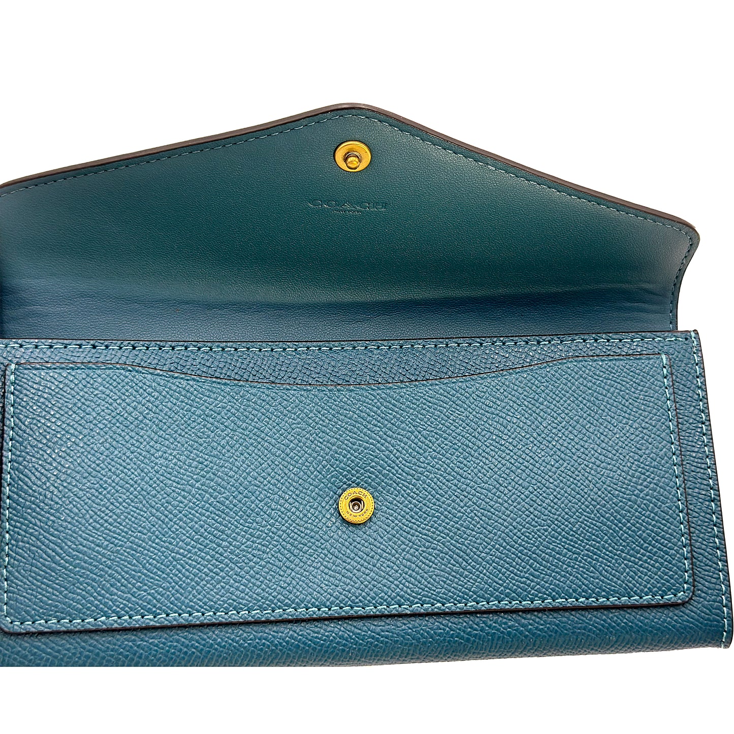 Coach Women's Wyn Soft Wallet in Deep Turquoise