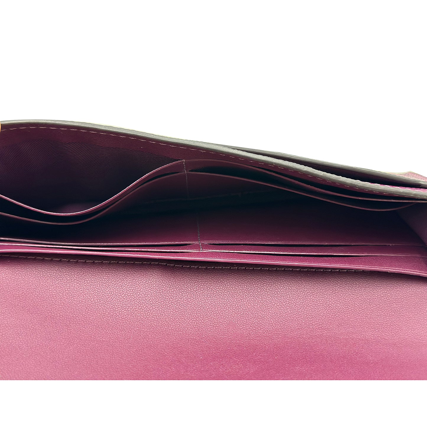 Coach Wyn Soft Leather Wallet in Deep Berry