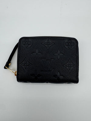 Louis Vuitton Zippy Coin Purse Black Monogram Empreinte Leather Wallet - www.unoo.com