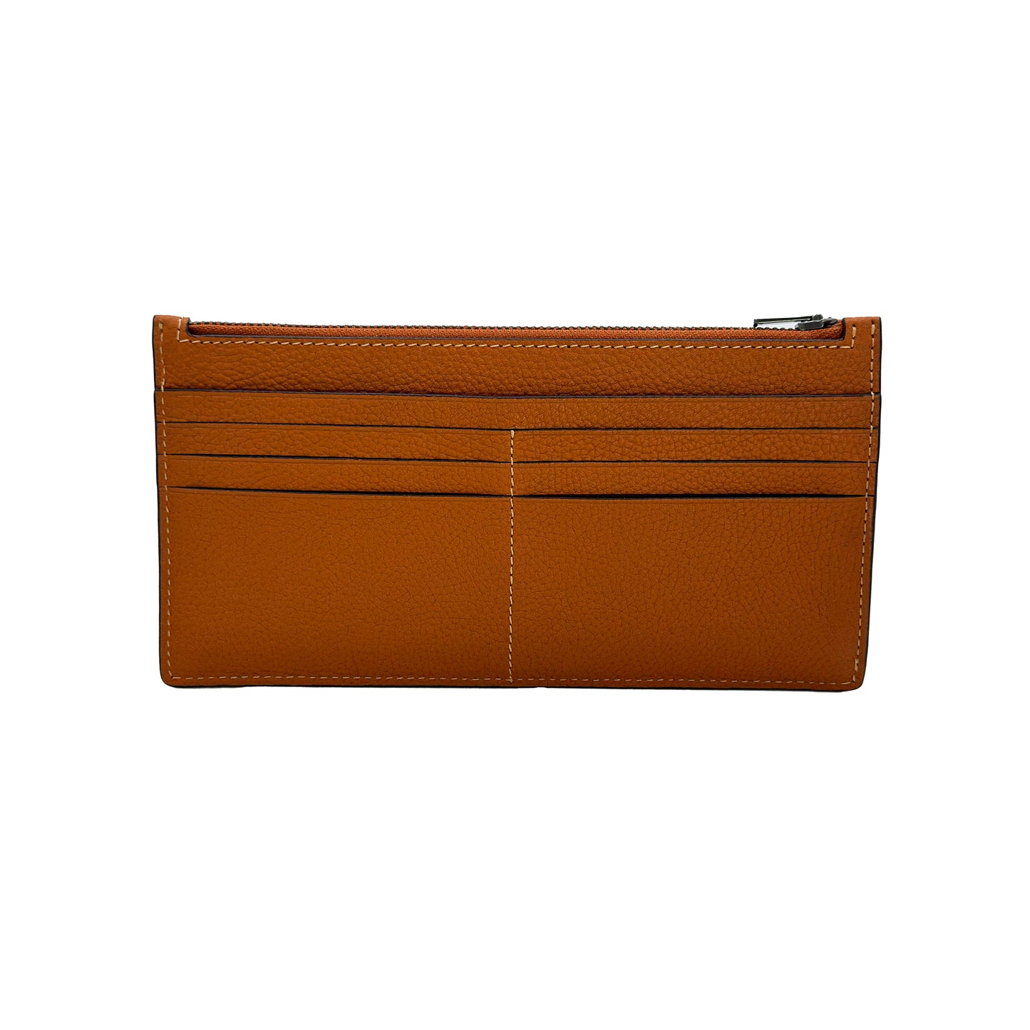 Coach Zip Phone Soft Polished Pebble Leather Wallet