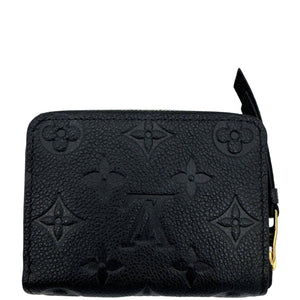 Louis Vuitton Zippy Coin Purse Black Monogram Empreinte Leather Wallet - www.unoo.com