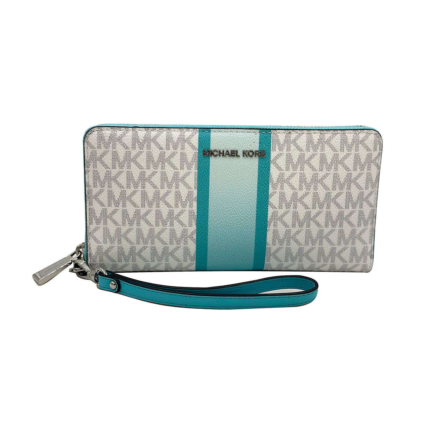 Michael Kors Jet Set Travel Wallet Continental Blue Multi 32S2SJ6T3V