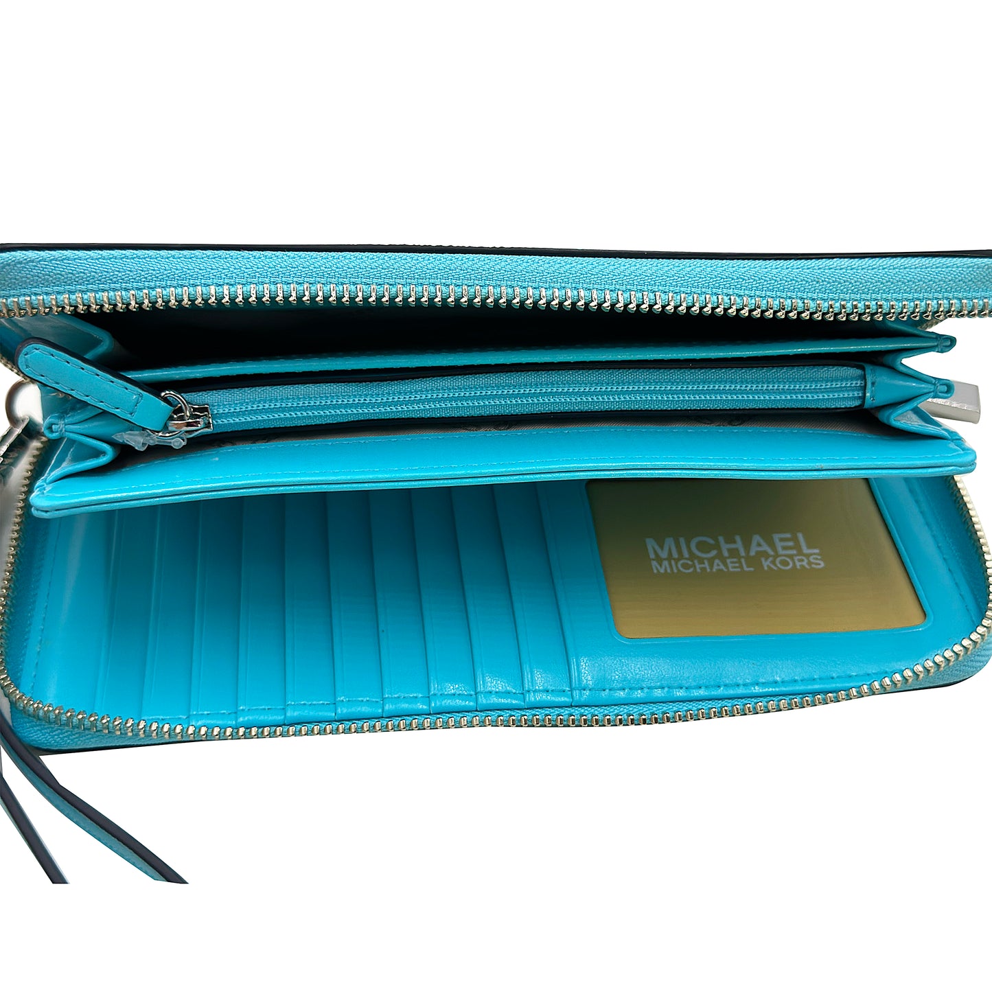 Michael Kors Jet Set Travel Wallet Continental Blue Multi 32S2SJ6T3V