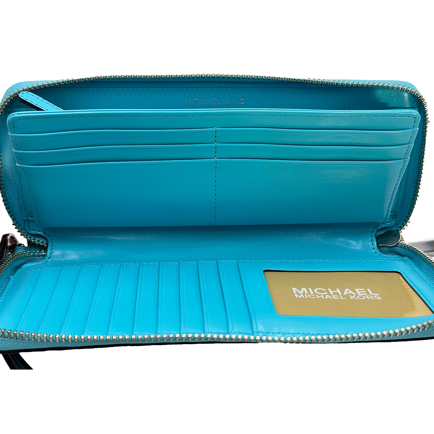 Michael Kors Jet Set Travel Wallet Continental Blue Multi 32S2SJ6T3V