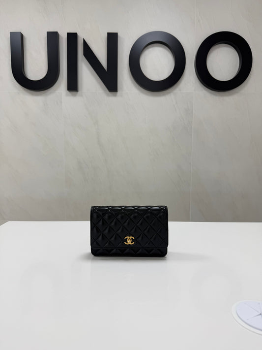 Chanel Wallet on Chain in Black Leather - PRE OWNED