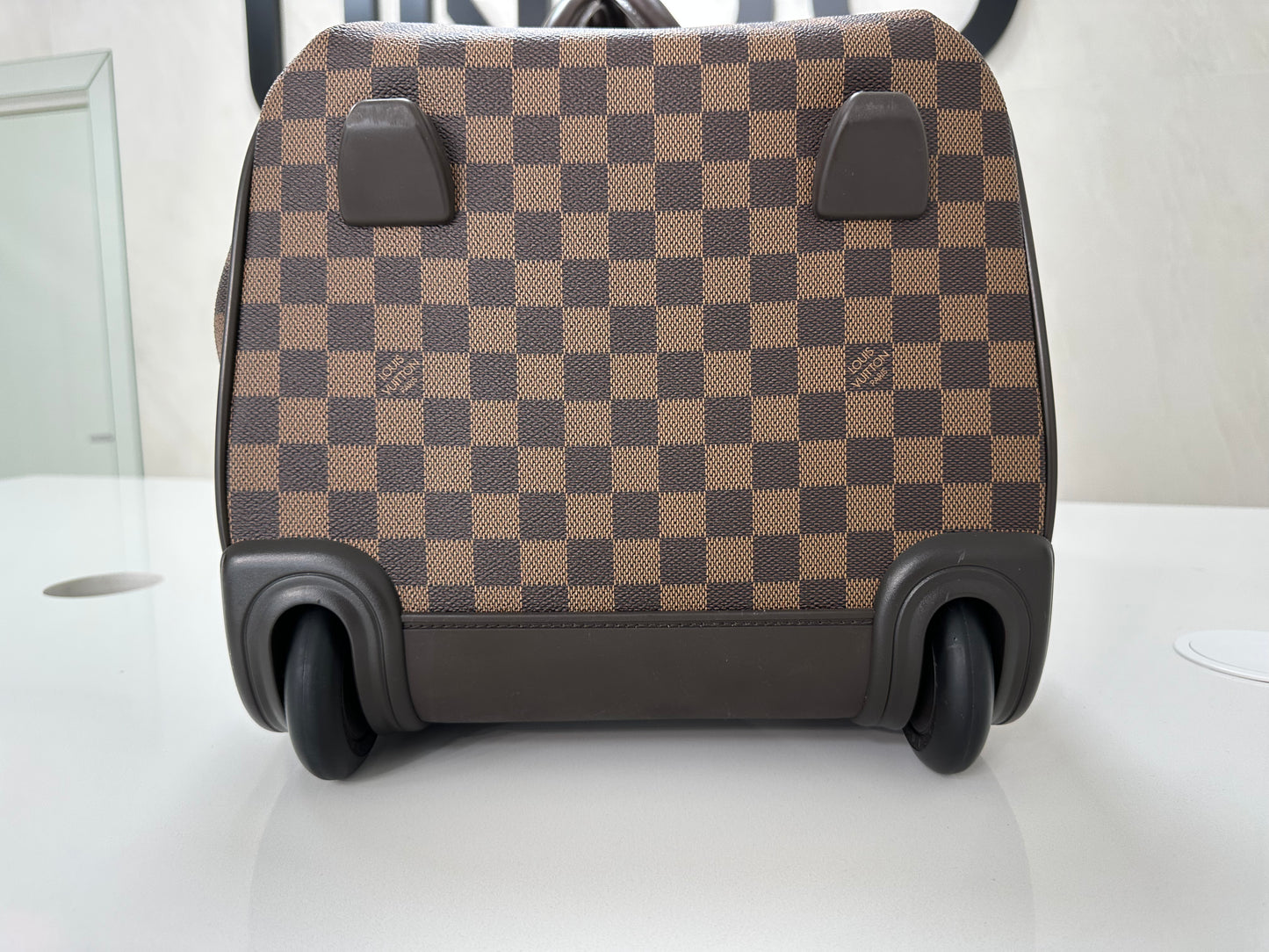 Louis Vuitton Eole 50 Damier Ebene Rolling Duffle with Hidden Handle - Pre Loved