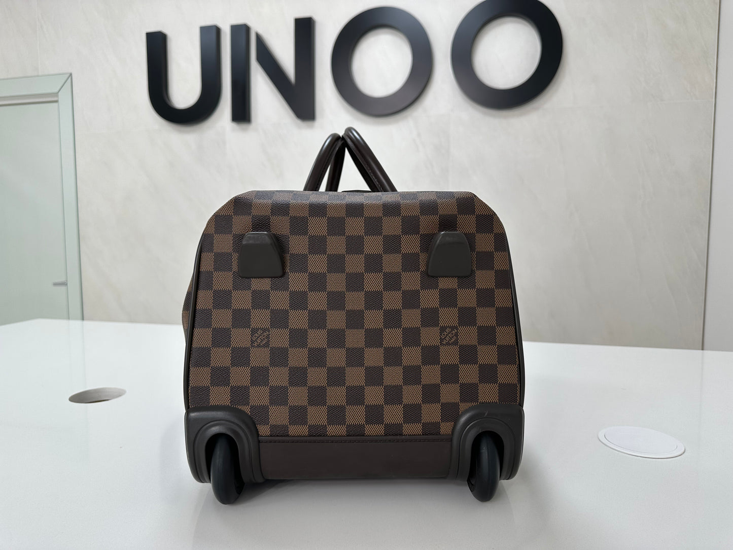 Louis Vuitton Eole 50 Damier Ebene Rolling Duffle with Hidden Handle - Pre Loved