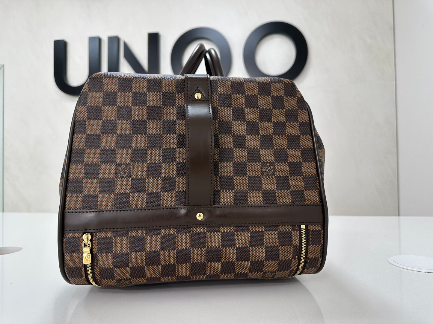 Louis Vuitton Eole 50 Damier Ebene Rolling Duffle with Hidden Handle - Pre Loved