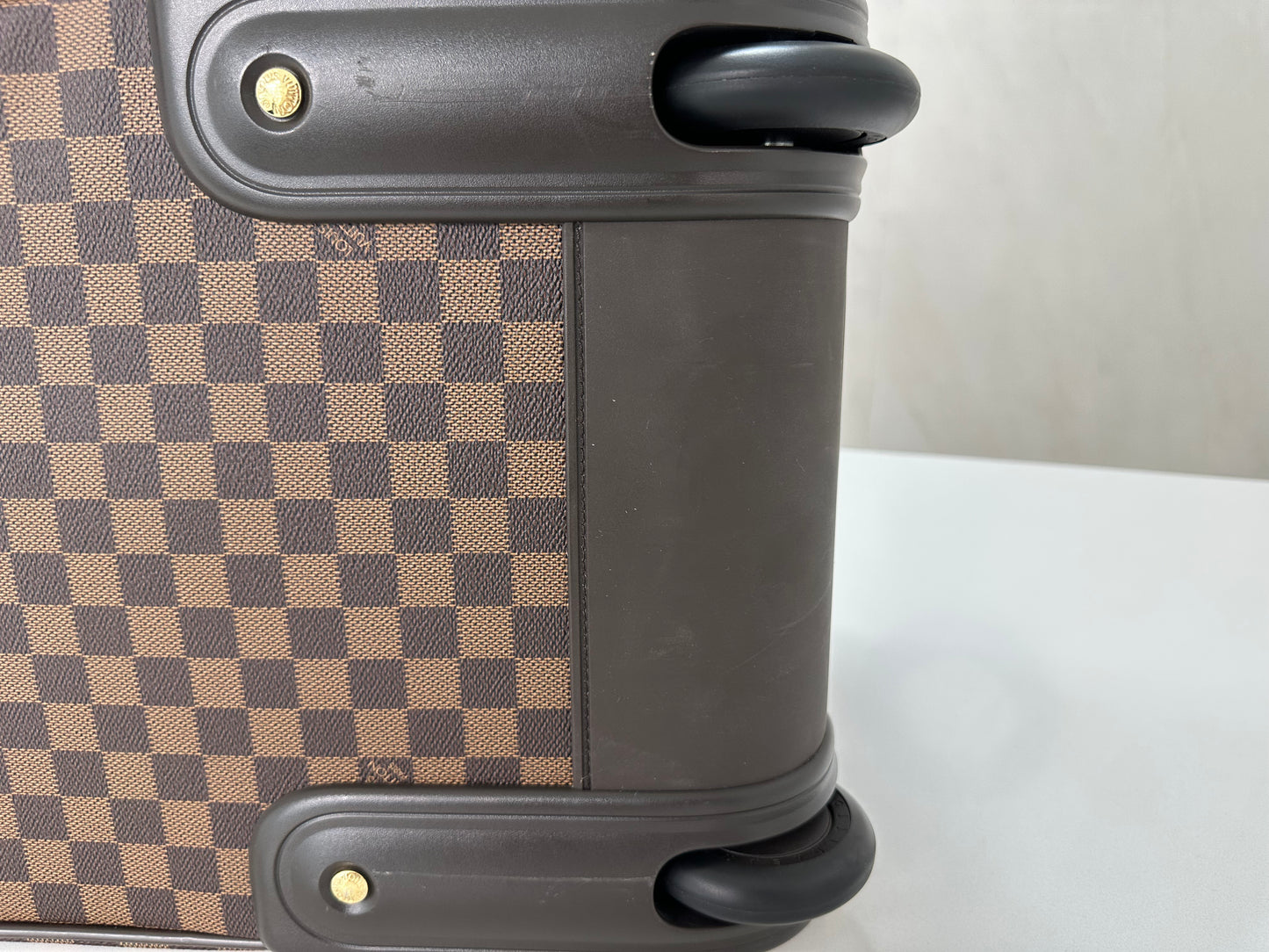 Louis Vuitton Eole 50 Damier Ebene Rolling Duffle with Hidden Handle - Pre Loved