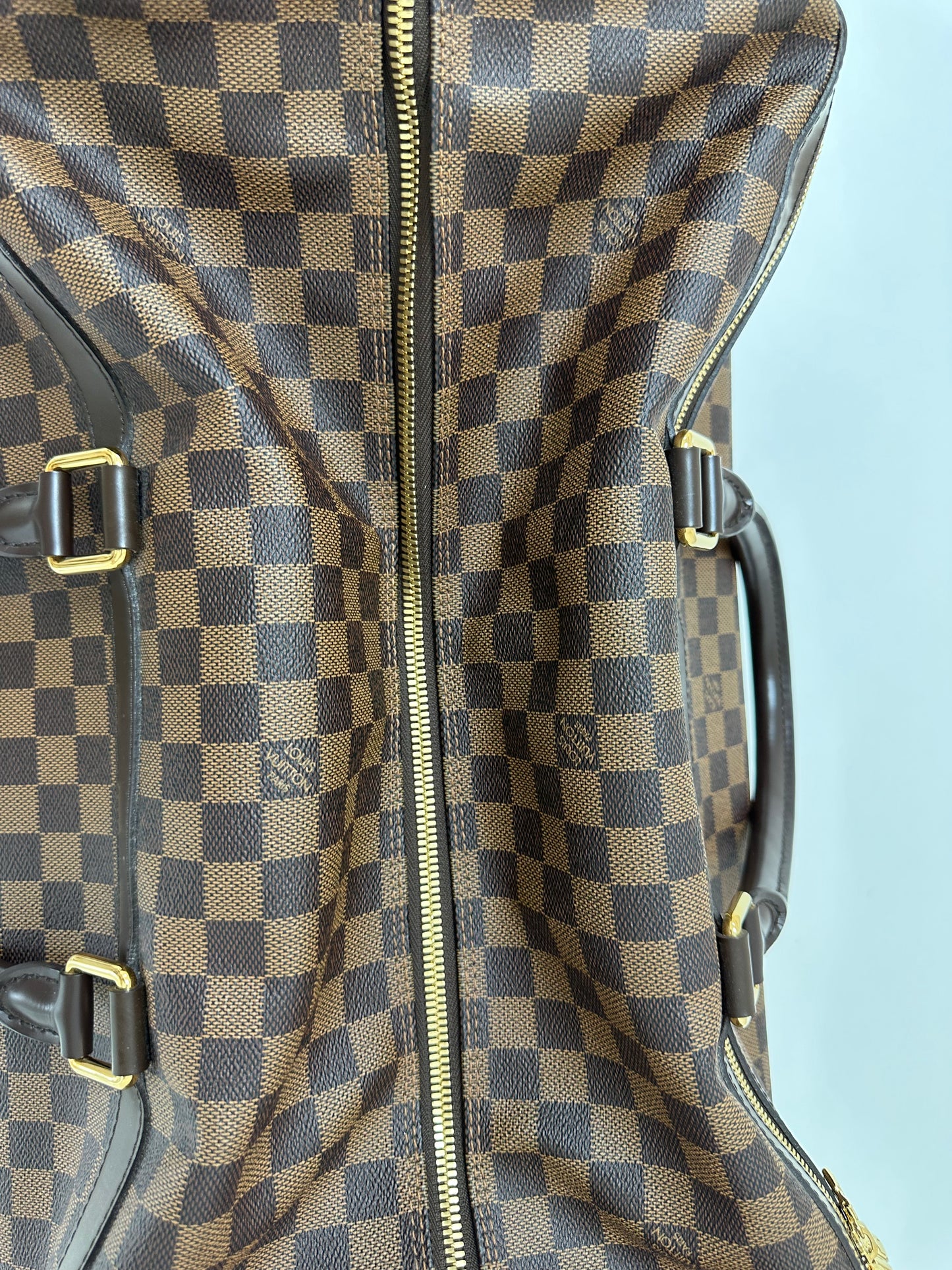 Louis Vuitton Eole 50 Damier Ebene Rolling Duffle with Hidden Handle - Pre Loved