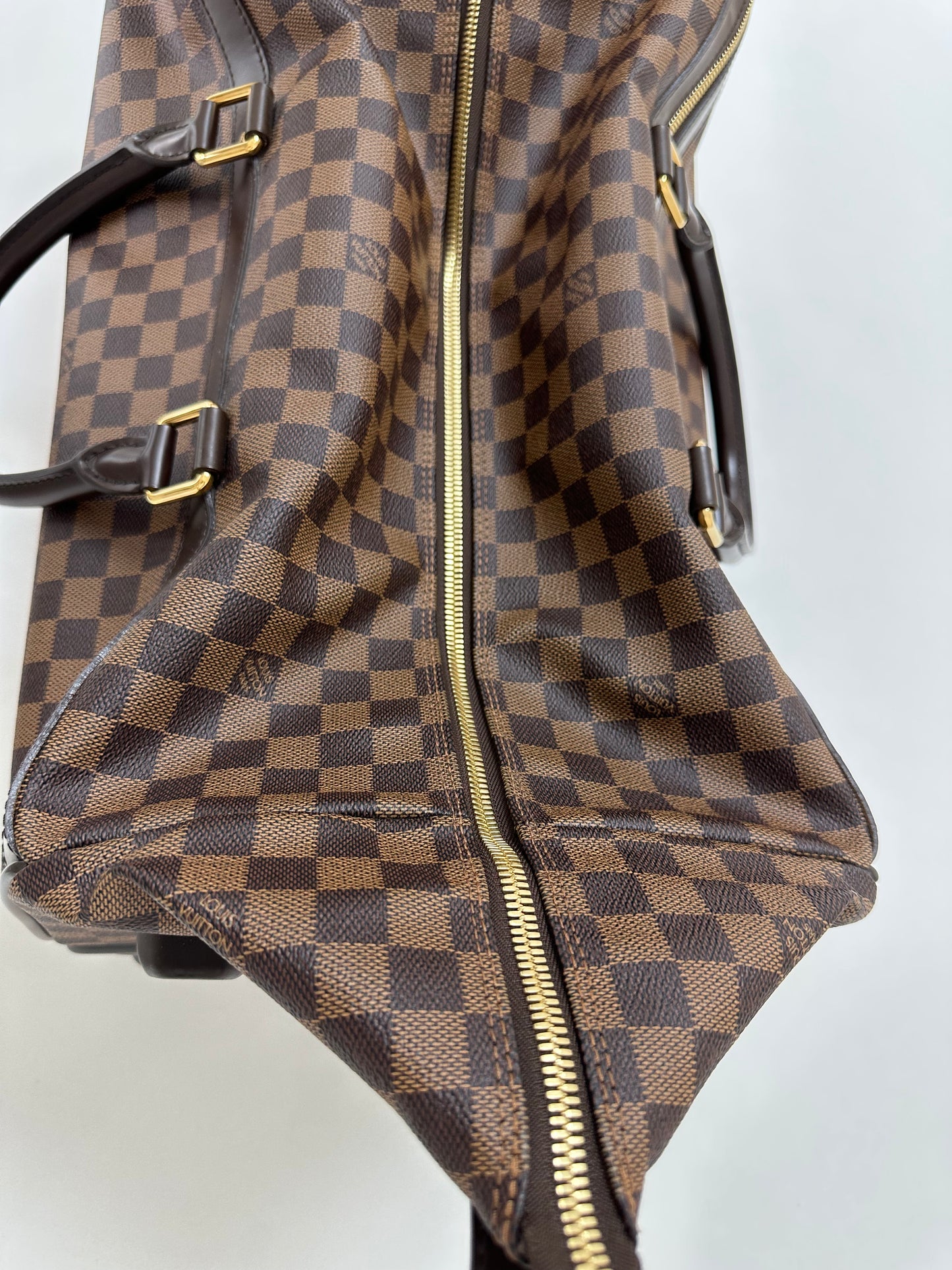 Louis Vuitton Eole 50 Damier Ebene Rolling Duffle with Hidden Handle - Pre Loved