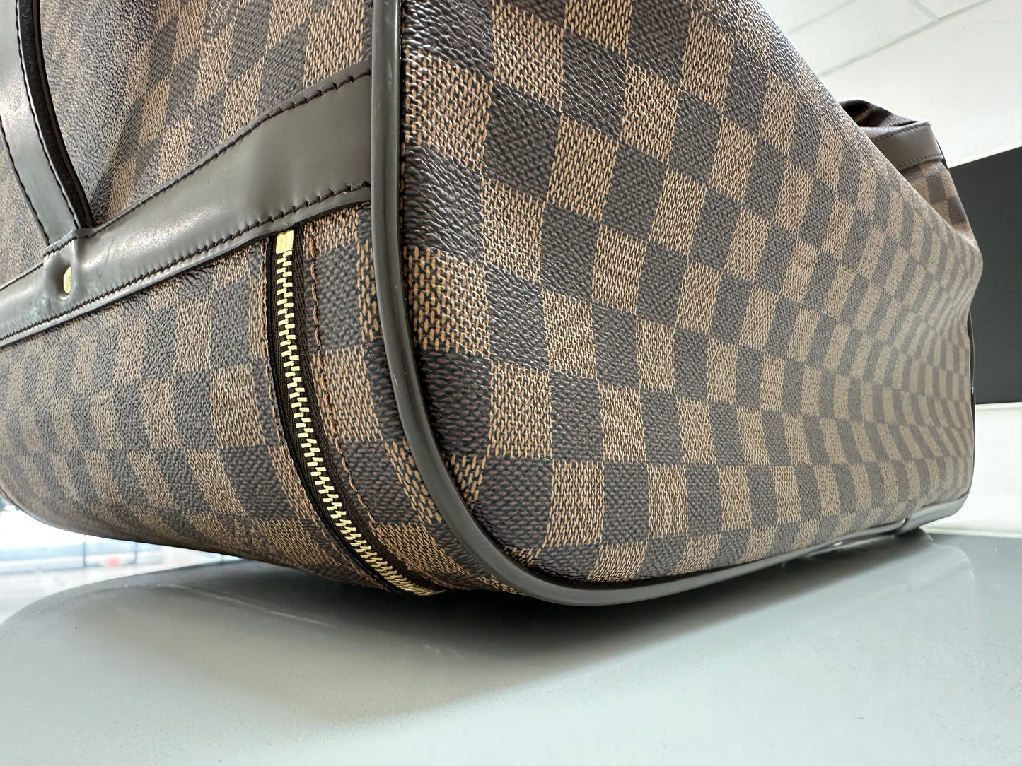 Louis Vuitton Eole 50 Damier Ebene Rolling Duffle with Hidden Handle - Pre Loved