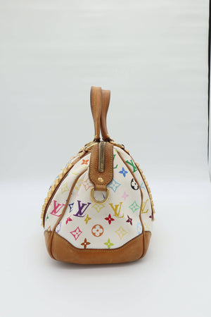 Louis Vuitton Courtney GM White Monogram Multicolore Studded Shoulder Bag - www.unoo.com