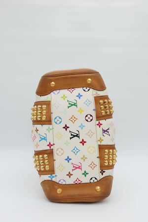 Louis Vuitton Courtney GM White Monogram Multicolore Studded Shoulder Bag - www.unoo.com