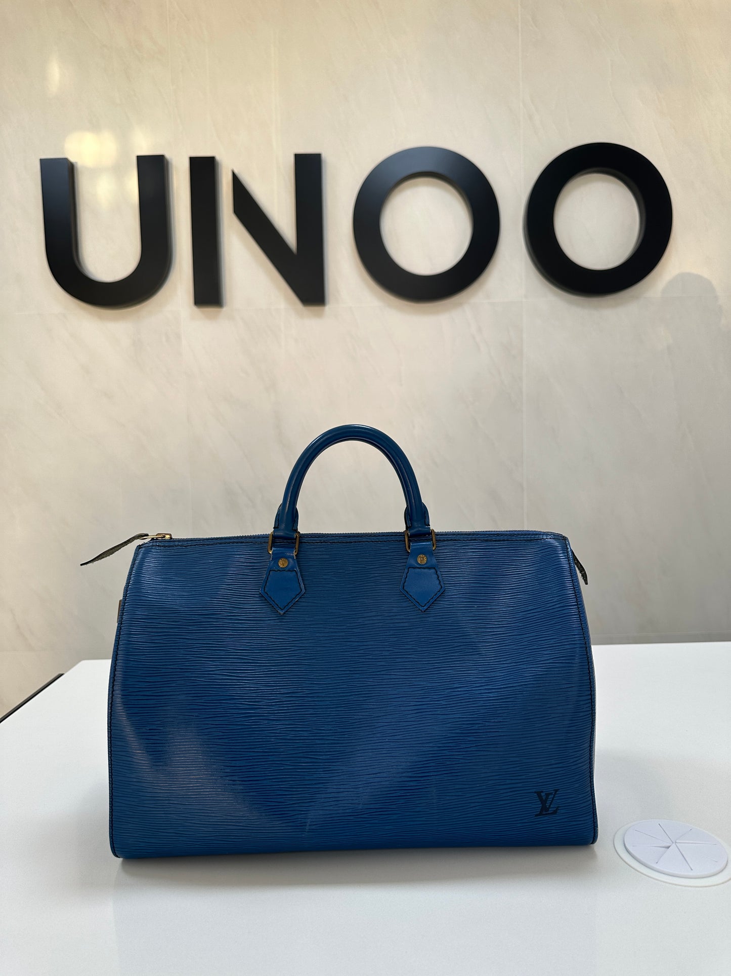 Louis Vuitton Toledo Blue Epi Leather Speedy - PRE OWNED