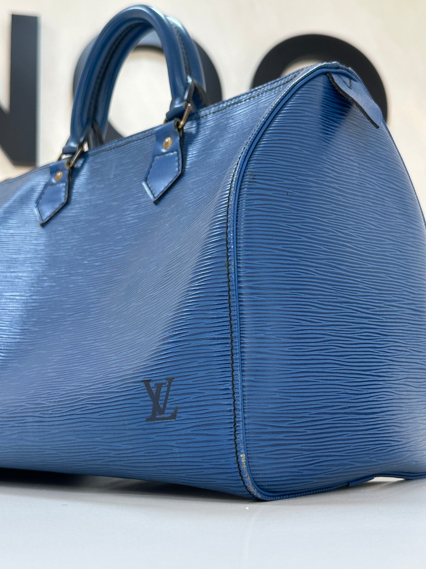 Louis Vuitton Toledo Blue Epi Leather Speedy - PRE OWNED