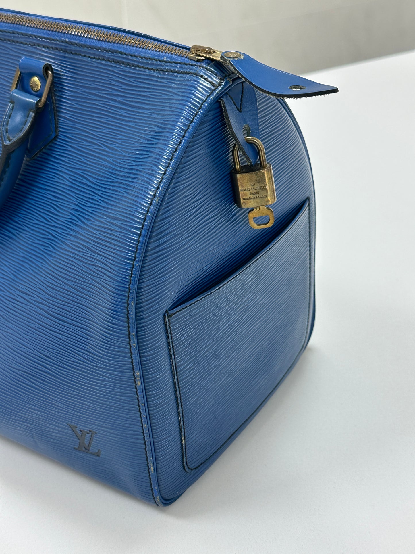 Louis Vuitton Toledo Blue Epi Leather Speedy - PRE OWNED