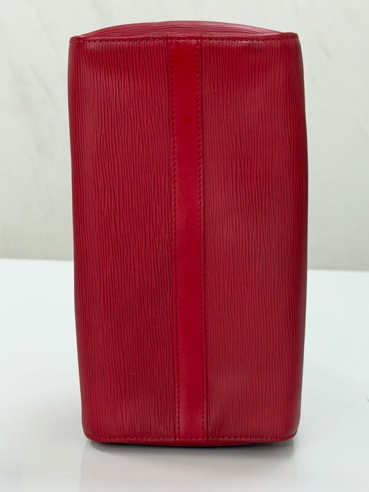 LOUIS VUITTON Epi Speedy 25 Hand Bag Castilian Red M43017 LV Auth 139881