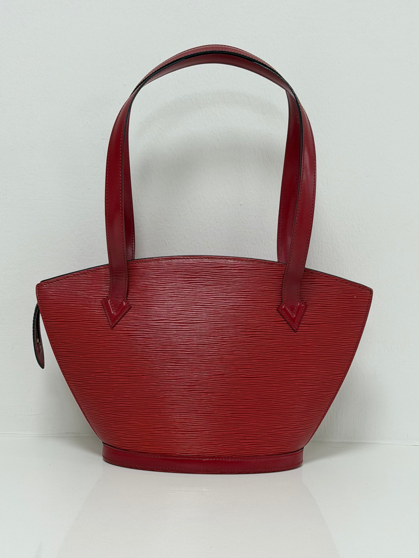 Louis Vuitton Red Epi Leather Saint Jacques PM Red Tote Bag - PRE OWNED