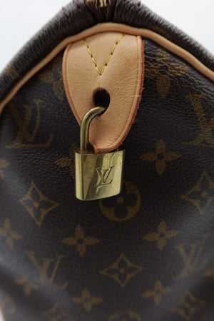 Louis Vuitton Monogram Speedy 30 Brown Canvas Leather Handbag – additional photo 15