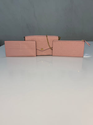 Louis Vuitton Empreinte Pochette Felicie Chain Wallet – Rose Pink – additional photo 7