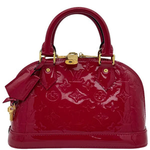Louis Vuitton Alma BB Rose Indien Monogram Vernis Patent Leather Bag - www.unoo.com