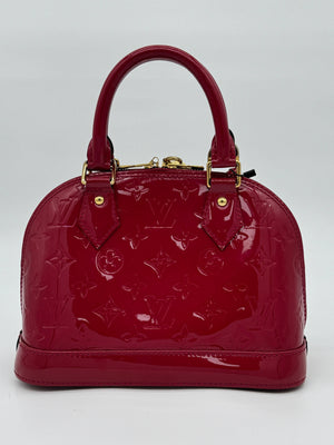Louis Vuitton Alma BB Rose Indien Monogram Vernis Patent Leather Bag - www.unoo.com