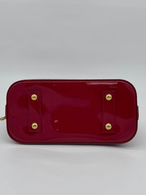Louis Vuitton Alma BB Rose Indien Monogram Vernis Patent Leather Bag - www.unoo.com