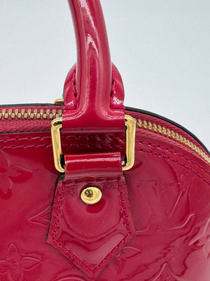 Louis Vuitton Alma BB Rose Indien Monogram Vernis Patent Leather Bag - www.unoo.com