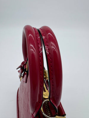 Louis Vuitton Alma BB Rose Indien Monogram Vernis Patent Leather Bag - www.unoo.com