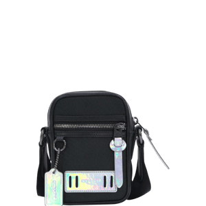 Coach Men's Black Shoulder Terrain Reflective Crossbody Bag - Black - www.unoo.com
