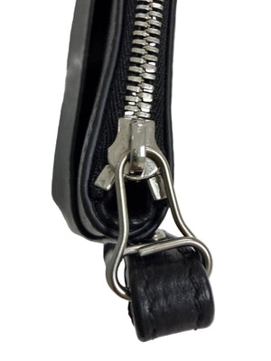 Balenciaga x The Simpsons Black Leather Gus Pouch Wristlet Clutch Bag - www.unoo.com