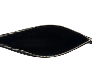 Balenciaga x The Simpsons Black Leather Gus Pouch Wristlet Clutch Bag - www.unoo.com