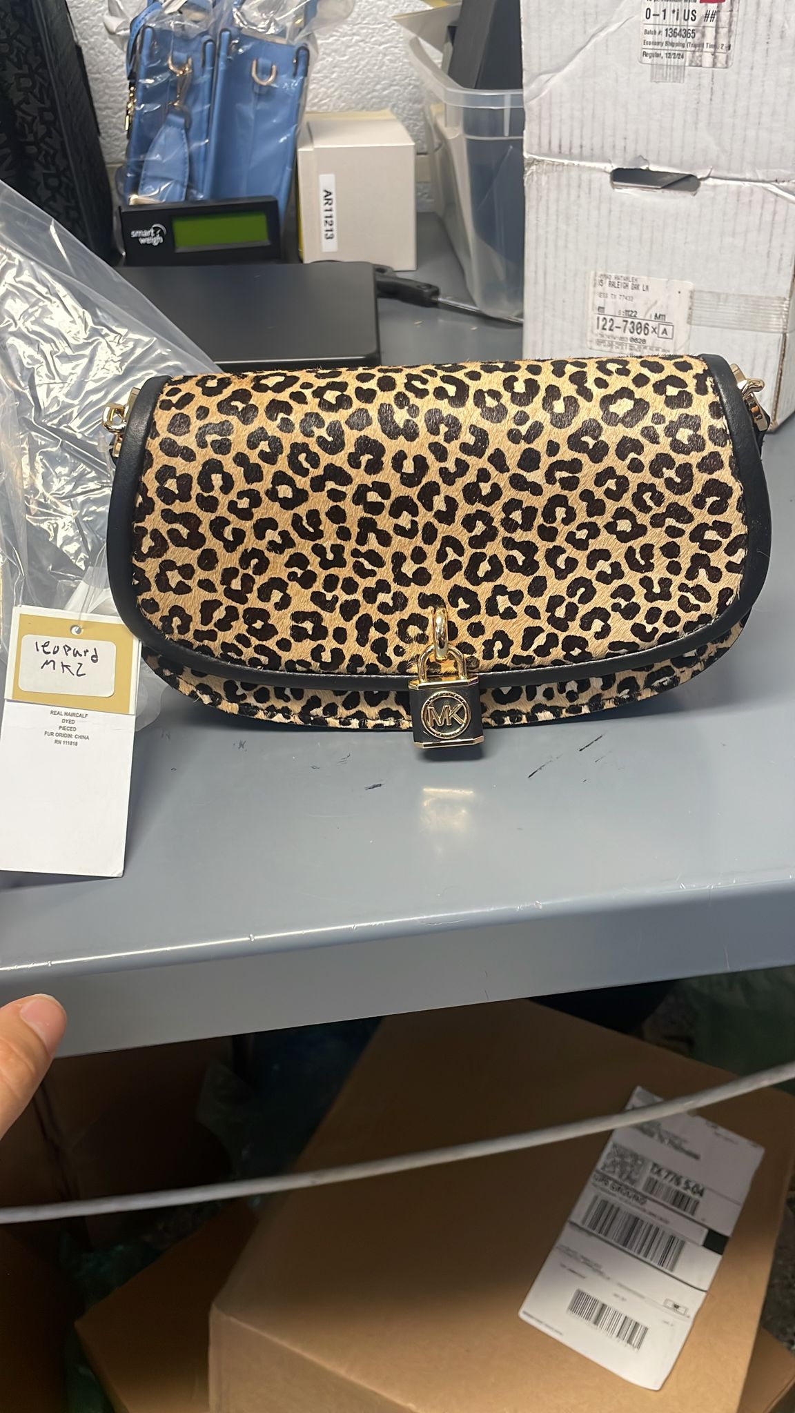 Michael Kors Crossbody Leopard Print- Brown/Multi